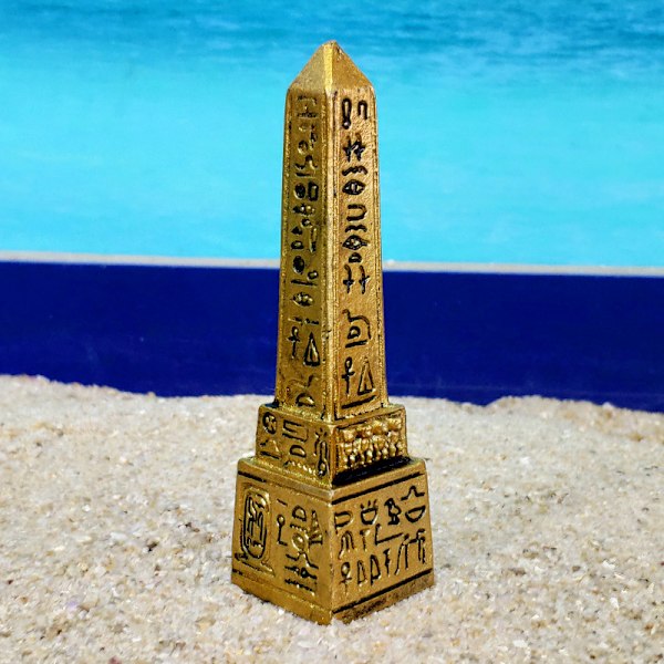 Obelisk af det gamle Egypten Akvarium Fiske Tank Dekorationer Krybdyr Skildpadde Firben Edderkop Tanke Terrarium