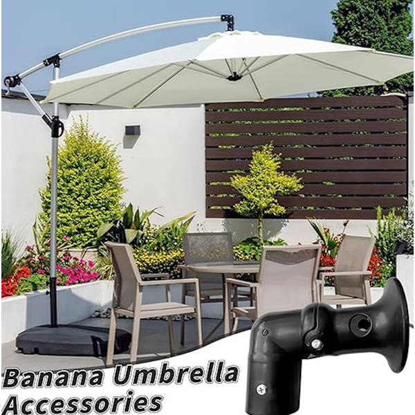 Tilbehør til terrasseparaply (11,5x10 cm), paraplyholder i plast
