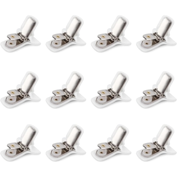 12pcs Comforter Clips, White Padded Duvet Clips Quilt Fixing Clips Blanket Fasteners Clamps to Secur