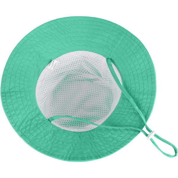 Solhat til småbørn og babyer - Unisex børnesommerhat med bred skygge til udendørs svømning, strand og pool A