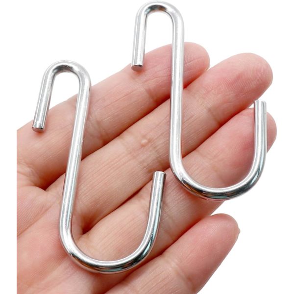 10 st ESFUN kraftiga S-krokar Pan Pot Holder Rack Hooks Hang