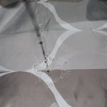 1 st grå duschdraperi, vattentät design och polyester, snabb torkning, viktad kant, duschdraperisats för badrum