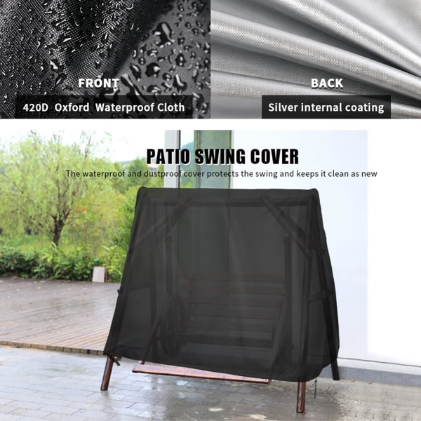 Utomhusgungaöverdrag, A-ram Patio Swing Cover, Gungaöverdrag för Utomhus