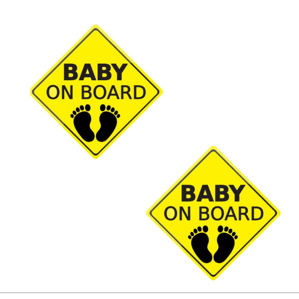  Panneau de voiture « Baby On Board » avec ventouse