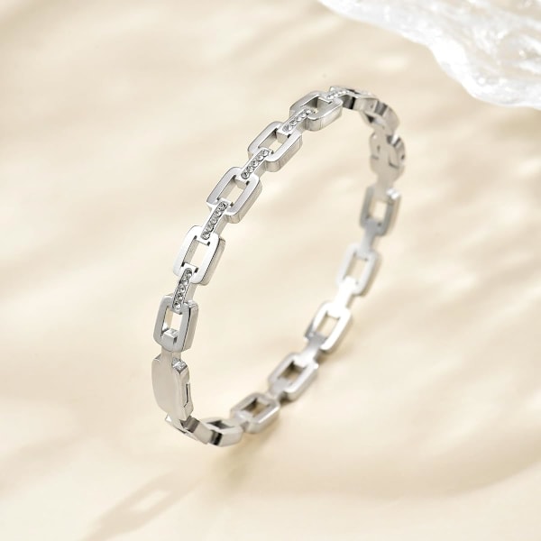 Armbånd Fint Hjerte Hul Ud Honningkage Rustfrit Stål Armbånd Klassisk Armbånd Gaver