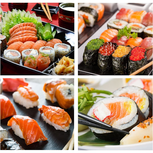 Sushi Maker, Fødevaregodkendt Sushi Bazooka, Sushi Forme, Perfekt til at Lave Sushi Ruller med Ris, Grøntsager og Kød. Ideelt DIY Sushi Værktøjssæt til Begyndere