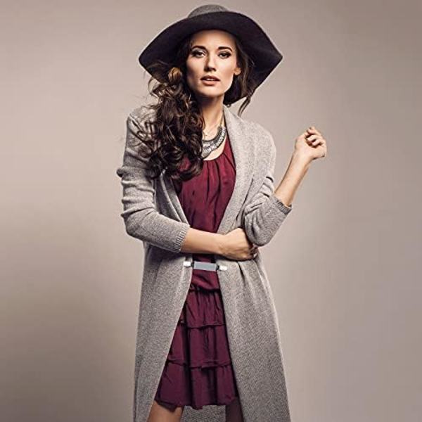 8 stycken klänningshalsduksklämmor Retro Tröja Krageklämmor Retro Cardigan Klämma Halsduksklämmor Handskeklämmor för Män och Kvinnor