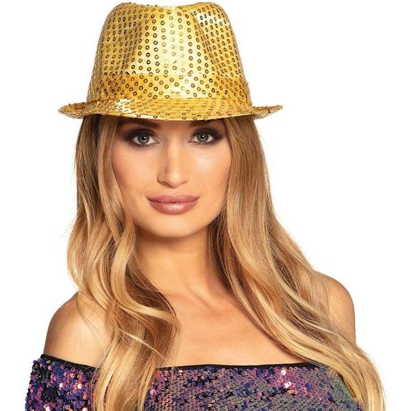 Paljetthatt, unisex, discooutfit, discoaccessoar, karneval, kostym