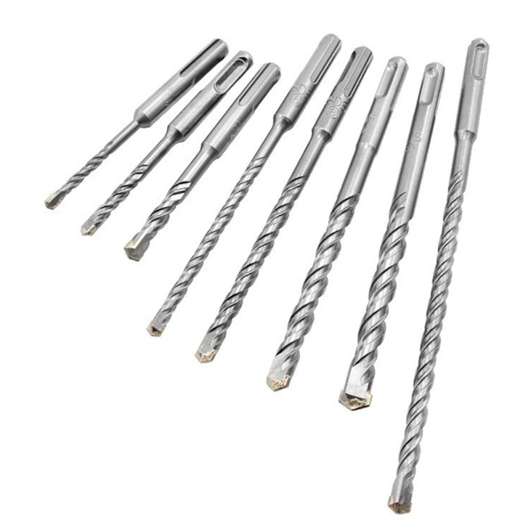Betondybler, 8 stk (5mm ~ 10mm) Flisebor, SDS-Plus Elektrisk Slagboremaskine, Krydsbor