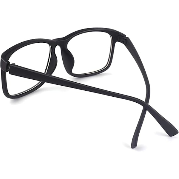 2 st Fake Genomskinliga Glasögon Utan Styrka Rektangulär Båge, 201512