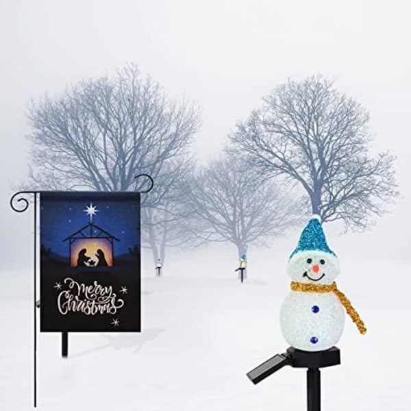 Dekorativ God Jul Hageflagg 12 X 18 Dobbeltsidig God Jul God Jul Hageflagg Vinter Hage Hagedekor