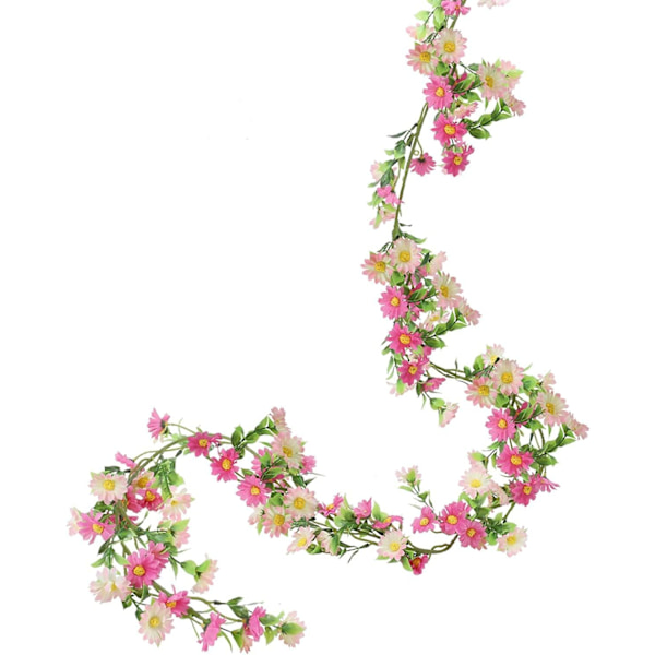 200cm Kunstig Blomsterguirlande Daisy Vine, Kunstig Blomster Bryllup