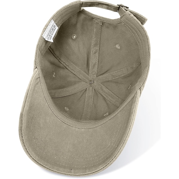 Herr Basebollkeps Bomull Broderad Solhatt Unisex Justerbar C
