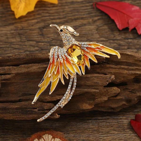 Phoenix Temperament Brosche (guld)