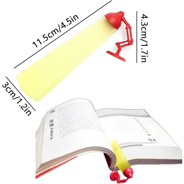 3D-stereobookmerkit, söpöjä ja hauskoja uutuuskirjanmerkkejä, luovia pöytälamppukirjanmerkkejä, lukemiseen tarkoitettuja kirjanmerkkejä
