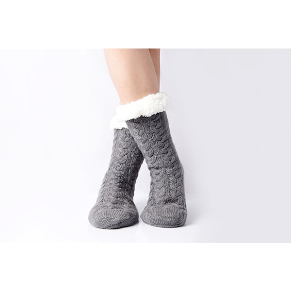 Herr Fuzzy Tofflor Strumpor Fluffy Mysig Stuga Vinter Varma Fleece Mjuk Tjock Bekväm Halkfri Chris