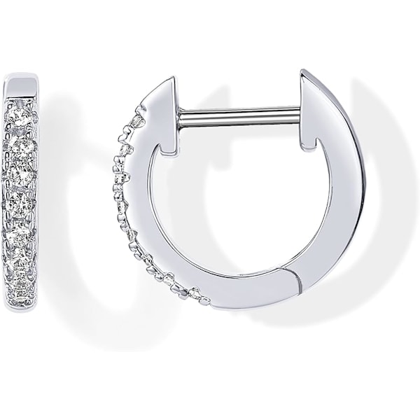 14K Forgyldt Cubic Zirconia Manschet Øreringe Huggie Stud