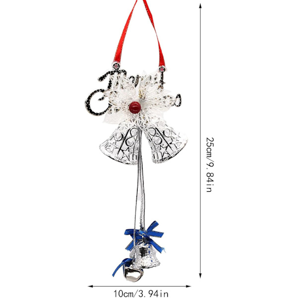 Juleklokkepynt, Guld Julepynt Juletræsklokker Vedhæng Julehåndværk Klokker til Juleferie