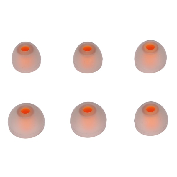 6 st, Orange Grå - Mjuka silikonersättningsöronproppar, Noise Re