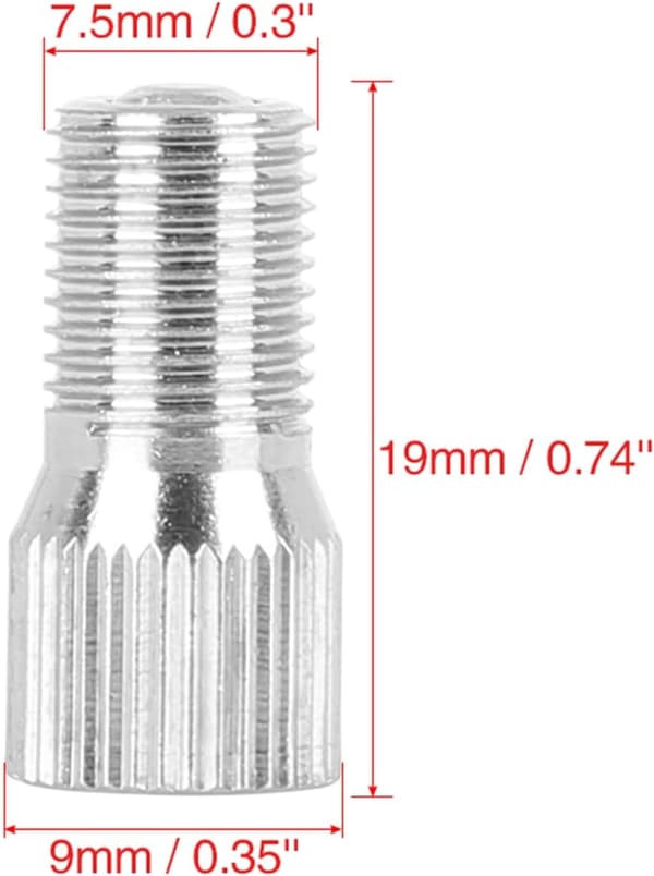 (1.9×0.9×0.9cm) 4 stk. 19mm Krom Dækventilforlænger Adapter til Bil Lastbil
