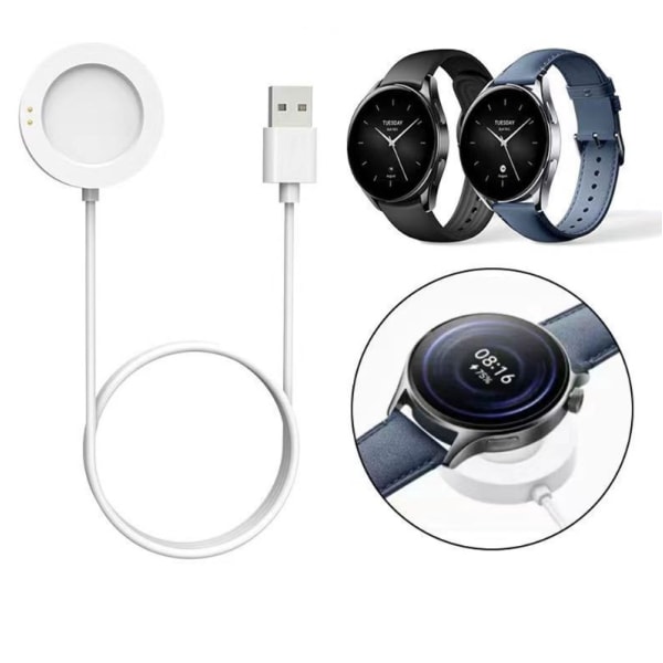 Lader for Xiaomi Watch S2 46mm/42mm Smartwatch Ladekabel (Black)