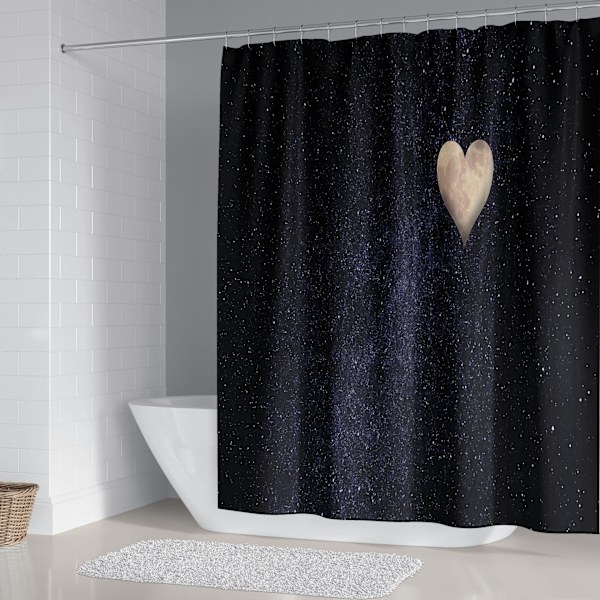Bruseforhæng til Valentinsdag 180*200cm, Love Moon Bruseforhæng