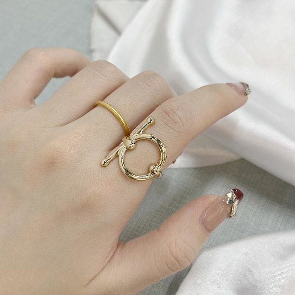 1 stk. Lille Geometrisk Silketørklæde Ring Broche til Kvinder Piger Mode Chic Rund Bar Sjal Tørklæder Spænde Wrap Lås Cl