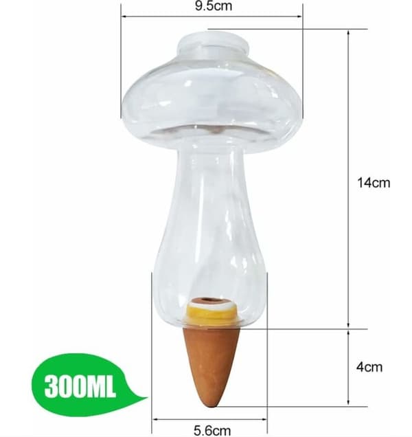 2 st konformade bevattningsflaskor 300 ml, inomhusväxt lerboll, Au