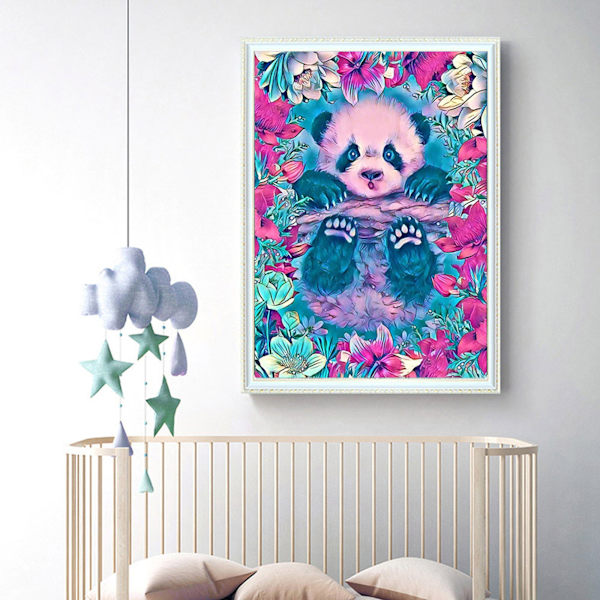 (30x40cm) Eläimet Täysiporainen 5D Timanttimaalaus Kirjontakuva Taide Ristinommelus DIY-setti Joulu