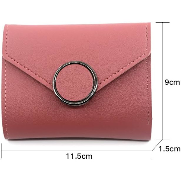 2 stk. Lille Pung til Kvinder, Ultra Tynd PU Læder Kreditkort Holder Clutch Punge til Kvinder