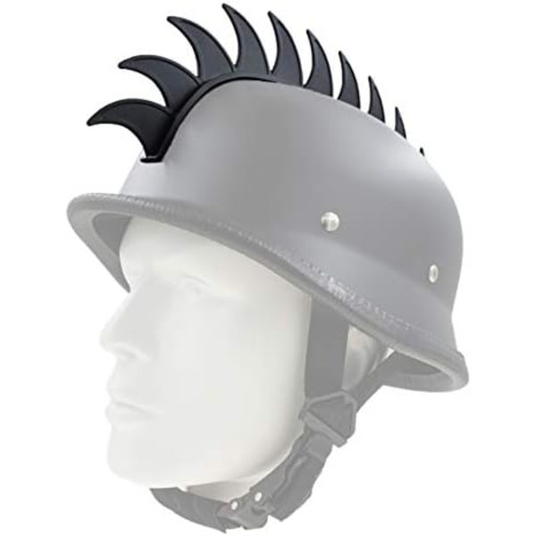 Reflekterande Punk Gummimohawk Warhawk Peruk Tillbehör Klistra Fast På Hjälm För Skidåkning Skateboard Cykel Motorcykel H