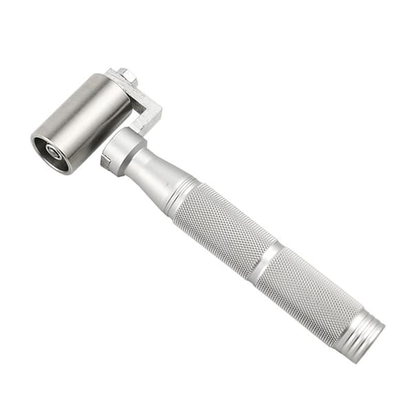 Håndtryksrulle, flad syrulle i rustfrit stål til tapetkantforsegling (40 mm)