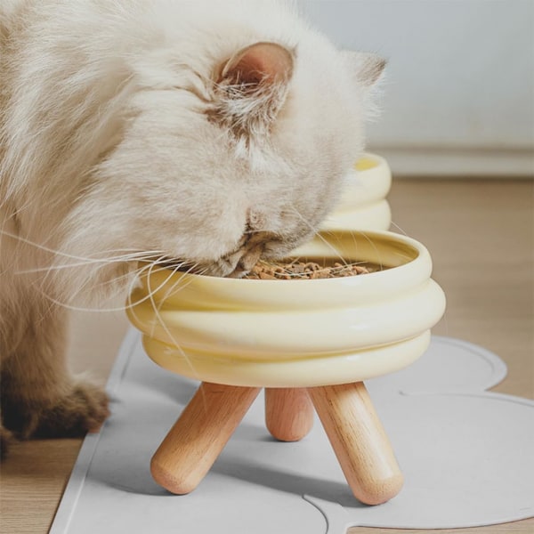 Pet Skålmatte til Små Hunde og Katte, Silikon Pet Skålmatte til Katte og Små Hunde, Vandafvisende Pet Fodermatte, Skridsikker Kattemadmatte