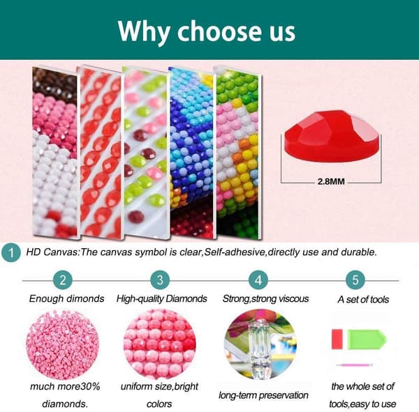 (30x40cm) 5D Timanttimaalaus Tiikeri 8