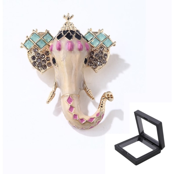 Elefant Brosche Krystal Rhinestone Brosche Pin Farve Broscher Til Kvinder Piger Bryllup/Banqu