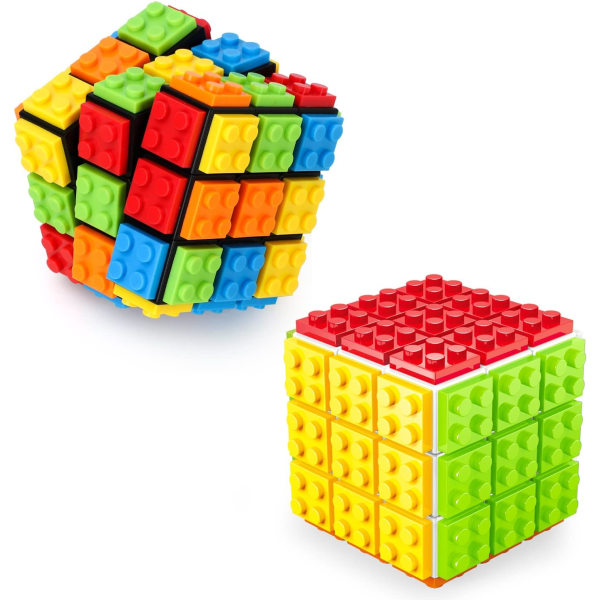 2 kappaletta nopeuskuutio 3x3, Rakennuspalikka Magic Cube 3x3x3, Kuutio