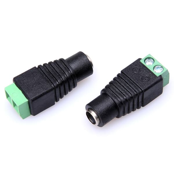 4 stk. 5,5 mm 2,1 mm DC han- og hunstik 12V strømstik