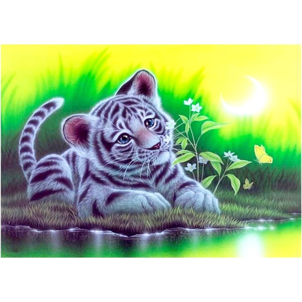 (30x40cm) 5D- diamond painting Tiger 10