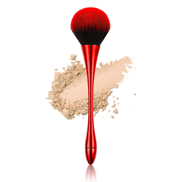 Pudder Makeup Brush, Blush Brush, Stor Ansiktsbørste for Løs