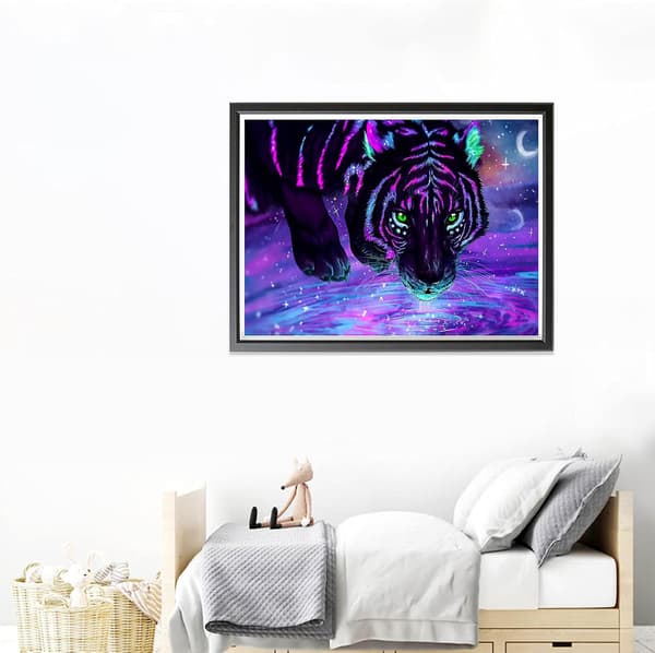 (30x40cm) 5D Diamantmålning Tiger 28