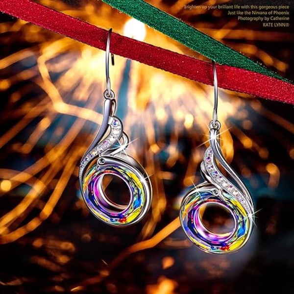 Sterling Silver Örhängen för Kvinnor Nirvana of Phoenix Drop Dangle