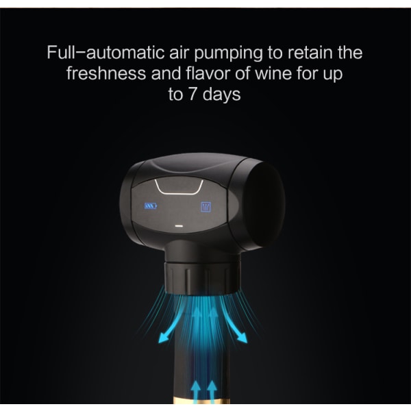 Elektrisk vakuumpumpe for vin med vinflaskeforsegler (Wit