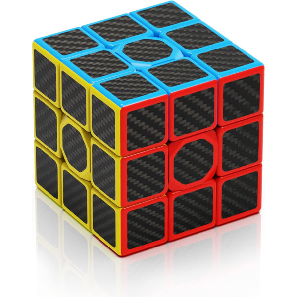 3x3 Speed ​​​​Cube, Carbon Fiber 3x3 Magic Cube, nopeampi kuin O