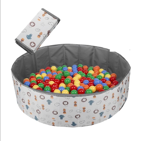 (Ball ikke inkludert, φ100 cm) Sammenleggbar ballbasseng lekeplass for baby og barn leketøy for gutt jente