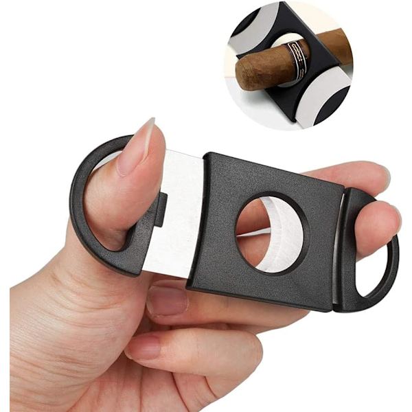 Cigarsaks, Butterfly Cutter, ABS, Sort
