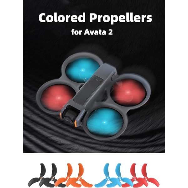 2 propeller, 4 stk Avata 2 propeller erstatning, lav støy erstatning reserveblader rekvisitter for DJI