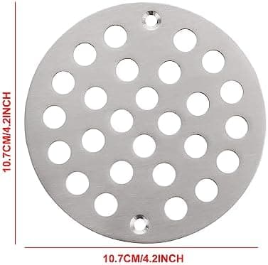（10×10×0.2cm）10 cm Skru-i Dusjsil Erstatning Slukdeksel, Gulvsil