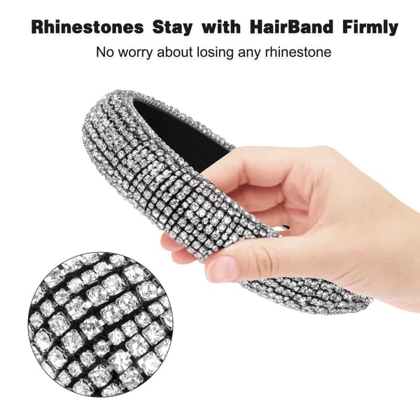 Mote Diamant Hodebånd Glitrende Rhinestone Hodebånd Bling Hai