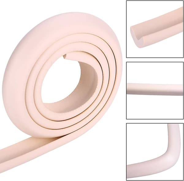 2M Babysäkra Kant- och Hörnskydd, Möbelsäkerhetskudde, Eldstadsstötfångare (rosa*2)