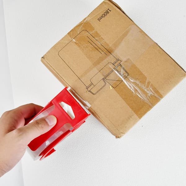 2-pack klar packtejp, packtejp med 2 avrullare, klar packtejp, för kontor och förvaring